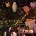 Garden solar lights and candles